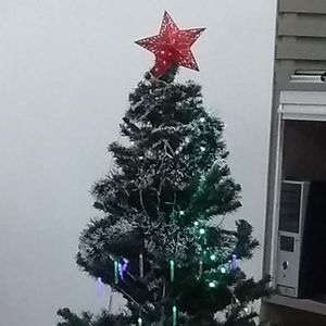 Uma árvore de Natal foi incorporada ao ambiente, com os LEDs respondendo aos abraços dos Pets.